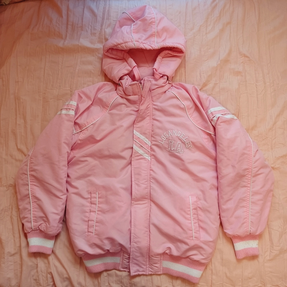 LA Los Angeles Girl's Pink Raincoats, Quantity 3